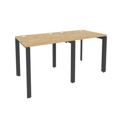 Onix O.MP-RS-2.0.7 (Тиквуд Светлый/Антрацит) Рабочая станция на П-образном м/к