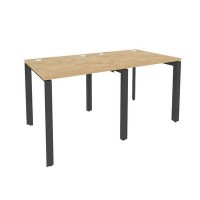 Onix O.MP-RS-2.0.8 (Тиквуд Светлый/Антрацит) Рабочая станция на П-образном м/к