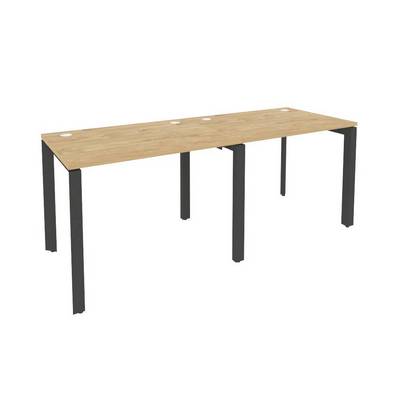 Onix O.MP-RS-2.1.7 (Тиквуд Светлый/Антрацит) Рабочая станция на П-образном м/к