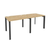 Onix O.MP-RS-2.1.8 (Тиквуд Светлый/Антрацит) Рабочая станция на П-образном м/к