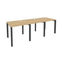 Onix O.MP-RS-3.0.8 (Тиквуд Светлый/Антрацит) Рабочая станция на П-образном м/к