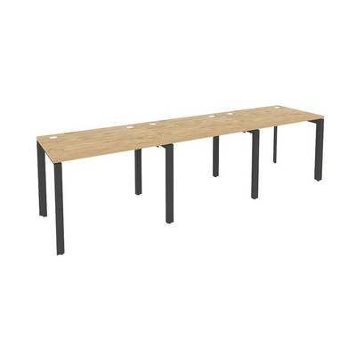 Onix O.MP-RS-3.1.7 (Тиквуд Светлый/Антрацит) Рабочая станция на П-образном м/к