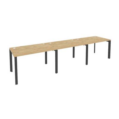 Onix O.MP-RS-3.2.8 (Тиквуд Светлый/Антрацит) Рабочая станция на П-образном м/к