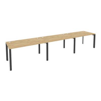 Onix O.MP-RS-3.3.8 (Тиквуд Светлый/Антрацит) Рабочая станция на П-образном м/к