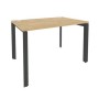 Onix O.MP-SP-2.8 (Тиквуд Светлый/Антрацит) Стол рабочий на П-образном м/к