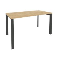 Onix O.MP-SP-3.7 (Тиквуд Светлый/Антрацит) Стол рабочий на П-образном м/к