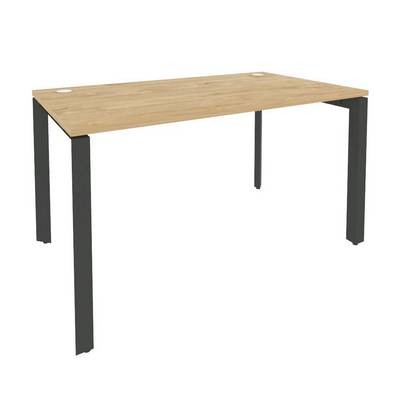 Onix O.MP-SP-3.8 (Тиквуд Светлый/Антрацит) Стол рабочий на П-образном м/к