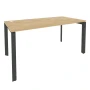 O.MP-SP-4.8 (Тиквуд Светлый/Антрацит) Стол рабочий на П-образном м/к