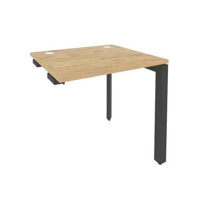 Onix O.MP-SPR-0.7 (Тиквуд Светлый/Антрацит) Стол-приставка на П-образном м/к к опорным элементам