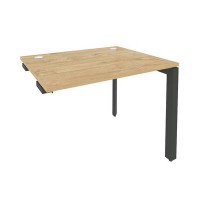 Onix O.MP-SPR-1.8 (Тиквуд Светлый/Антрацит) Стол-приставка на П-образном м/к к опорным элементам