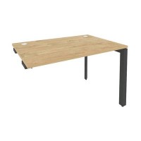 Onix O.MP-SPR-2.8 (Тиквуд Светлый/Антрацит) Стол-приставка на П-образном м/к к опорным элементам