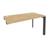 Onix O.MP-SPR-3.7 (Тиквуд Светлый/Антрацит) Стол-приставка на П-образном м/к к опорным элементам