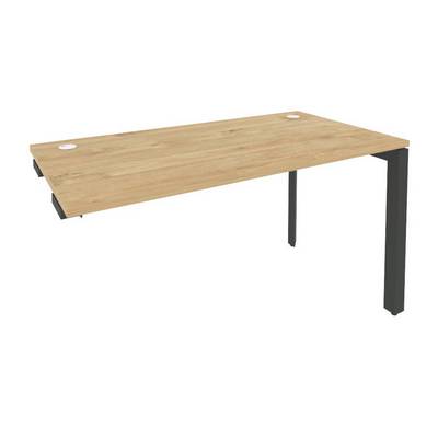 Onix O.MP-SPR-3.7 (Тиквуд Светлый/Антрацит) Стол-приставка на П-образном м/к к опорным элементам