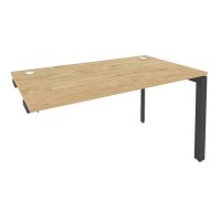 Onix O.MP-SPR-3.8 (Тиквуд Светлый/Антрацит) Стол-приставка на П-образном м/к к опорным элементам