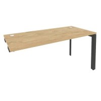 Onix O.MP-SPR-4.7 (Тиквуд Светлый/Антрацит) Стол-приставка на П-образном м/к к опорным элементам