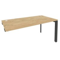 Onix O.MP-SPR-4.8 (Тиквуд Светлый/Антрацит) Стол-приставка на П-образном м/к к опорным элементам