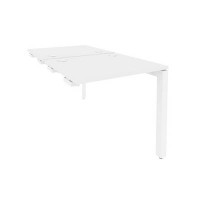 Onix O.MP-D.SPR-0.7 (Белый Бриллиант/Белый) Стол-приставка двойной на П-образном м/к к опорным элем.