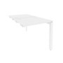 Onix O.MP-D.SPR-0.7 (Белый Бриллиант/Белый) Стол-приставка двойной на П-образном м/к к опорным элем.