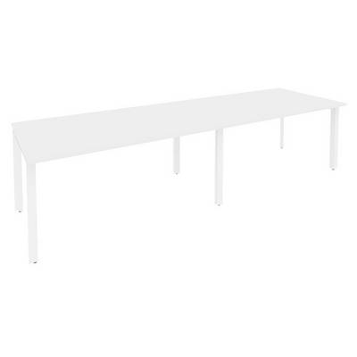 Onix O.MP-PRG-2.4 (Белый Бриллиант/Белый) Стол переговорный (2 столешницы)