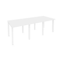 Onix O.MP-PRG-3.0 (Белый Бриллиант/Белый) Стол переговорный (3 столешницы)
