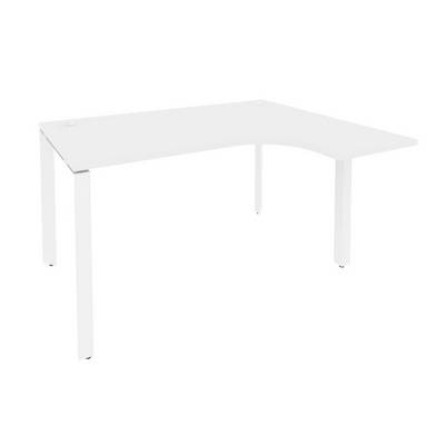 Onix O.MP-SA-3R (Белый Бриллиант/Белый) Стол эргономичный правый на П-образном м/к