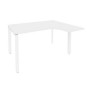 Onix O.MP-SA-3R (Белый Бриллиант/Белый) Стол эргономичный правый на П-образном м/к