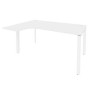 Onix O.MP-SA-4L (Белый Бриллиант/Белый) Стол эргономичный левый на П-образном м/к