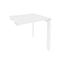 Onix O.MP-SPR-0.7 (Белый Бриллиант/Белый) Стол-приставка на П-образном м/к к опорным элементам