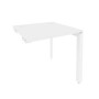 Onix O.MP-SPR-0.8 (Белый Бриллиант/Белый) Стол-приставка на П-образном м/к к опорным элементам