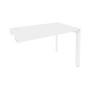 Onix O.MP-SPR-2.7 (Белый Бриллиант/Белый) Стол-приставка на П-образном м/к к опорным элементам