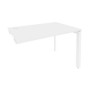 Onix O.MP-SPR-2.8 (Белый Бриллиант/Белый) Стол-приставка на П-образном м/к к опорным элементам
