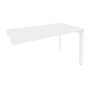Onix O.MP-SPR-3.7 (Белый Бриллиант/Белый) Стол-приставка на П-образном м/к к опорным элементам