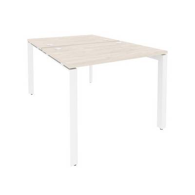 Onix O.MP-D.RS-2.1.7 (Денвер Светлый/Белый) Рабочая станция на П-образном м/к