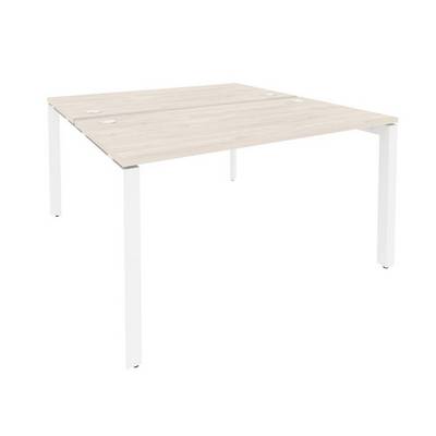 Onix O.MP-D.RS-2.3.7 (Денвер Светлый/Белый) Рабочая станция на П-образном м/к