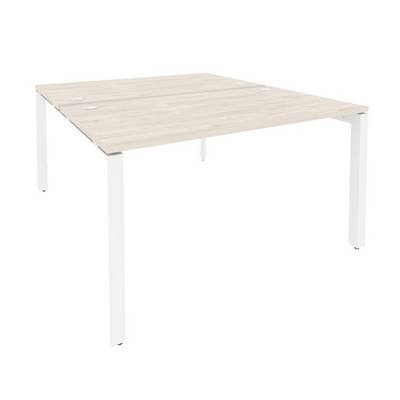 Onix O.MP-D.RS-2.3.8 (Денвер Светлый/Белый) Рабочая станция на П-образном м/к