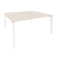 Onix O.MP-D.RS-2.4.7 (Денвер Светлый/Белый) Рабочая станция на П-образном м/к