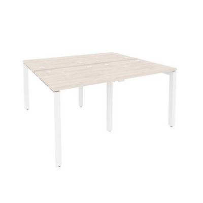 Onix O.MP-D.RS-4.0.7 (Денвер Светлый/Белый) Рабочая станция на П-образном м/к