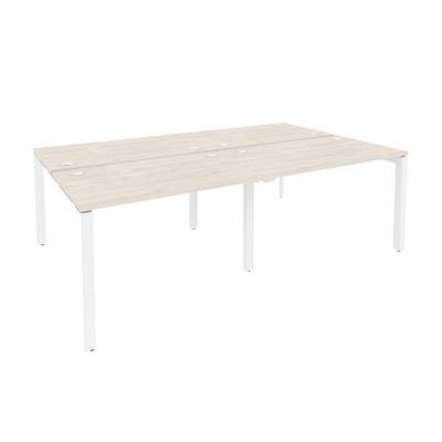 Onix O.MP-D.RS-4.2.7 (Денвер Светлый/Белый) Рабочая станция на П-образном м/к