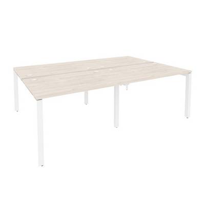 Onix O.MP-D.RS-4.2.8 (Денвер Светлый/Белый) Рабочая станция на П-образном м/к