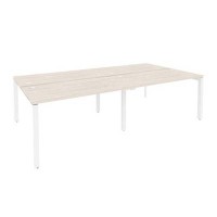 Onix O.MP-D.RS-4.3.7 (Денвер Светлый/Белый) Рабочая станция на П-образном м/к