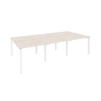 Onix O.MP-D.RS-6.1.7 (Денвер Светлый/Белый) Рабочая станция на П-образном м/к