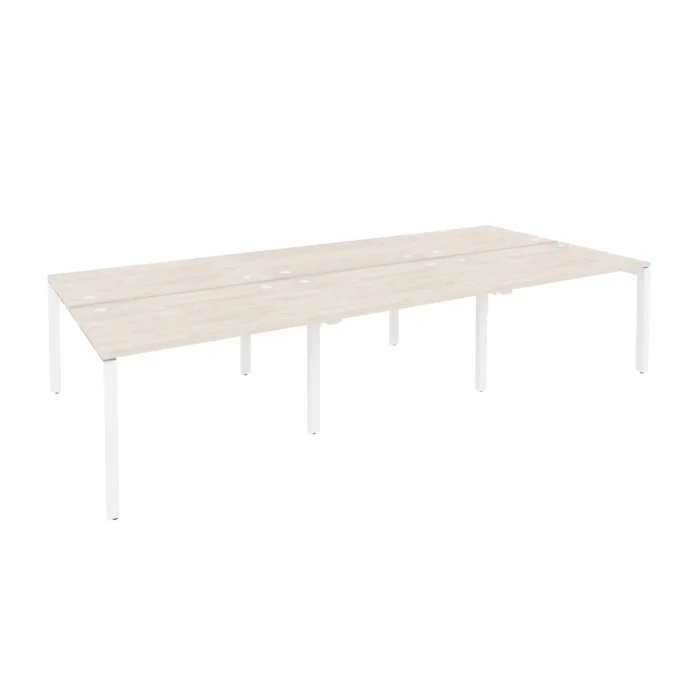 O.MP-D.RS-6.2.8 (Денвер Светлый/Белый) Рабочая станция на П-образном м/к