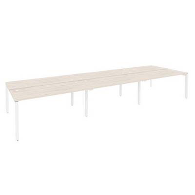 Onix O.MP-D.RS-6.4.7 (Денвер Светлый/Белый) Рабочая станция на П-образном м/к