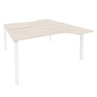 Onix O.MP-D.SA-1 (Денвер Светлый/Белый) Рабочая станция на П-образном м/к