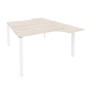 Onix O.MP-D.SA-2 (Денвер Светлый/Белый) Рабочая станция на П-образном м/к