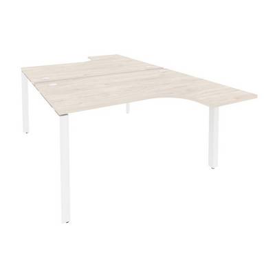 Onix O.MP-D.SA-3 (Денвер Светлый/Белый) Рабочая станция на П-образном м/к