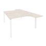 Onix O.MP-D.SA-3 (Денвер Светлый/Белый) Рабочая станция на П-образном м/к