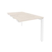 Onix O.MP-D.SPR-0.7 (Денвер Светлый/Белый) Стол-приставка двойной на П-образном м/к к опорным элем.