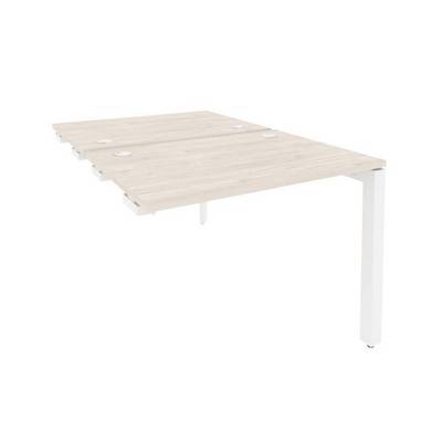 Onix O.MP-D.SPR-1.7 (Денвер Светлый/Белый) Стол-приставка двойной на П-образном м/к к опорным элем.