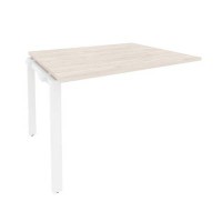 Onix O.MP-NPRG-2 (Денвер Светлый/Белый) Проходной наборный элемент переговорного стола
